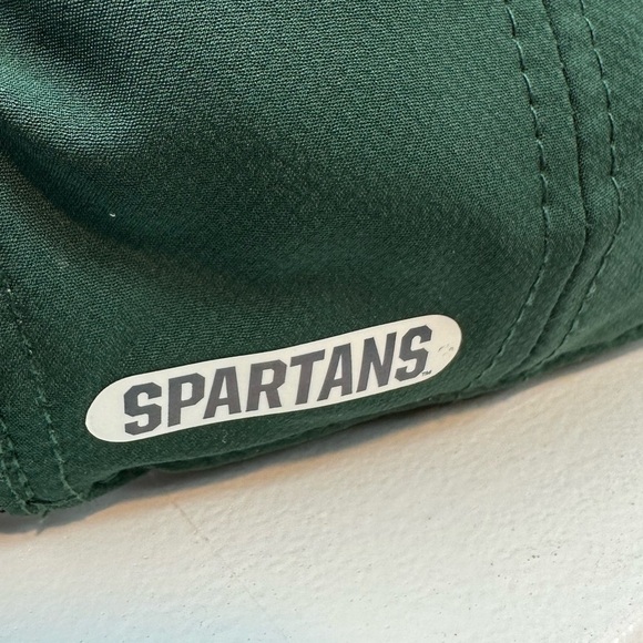 Like New Michigan State Spartans Green White Logo Embroidered Velcro - Picture 4 of 10